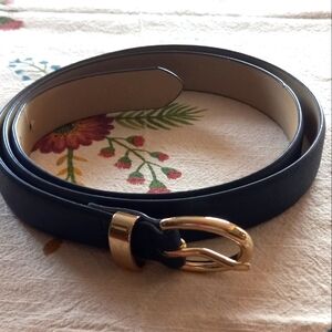 Blue Belt gold color metal